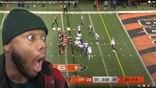 Minnesota Vikings vs Cincinnati Bengals  2023 Week 15 Game Highlights  OkayRickk Reacts [upl. by Cob]