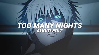 too many nights  metro boomin edit audio [upl. by Prunella350]