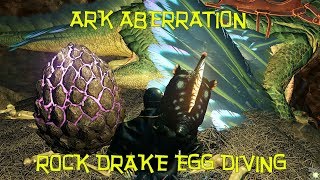 Ark Aberration  Rock Drake Egg Diving [upl. by Ramalahs]