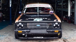 Retro Ford Magazine  Togethia  Retro Stock Road Trip 2012  Drifting at Mondello Park [upl. by Sivolc]