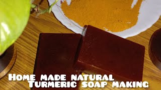 how to make turmeric soap at homehome made natural turmeric soap making video by tastycook [upl. by Catarina757]