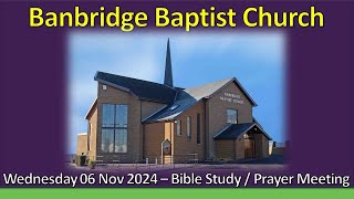 John Taylor  The Minor Prophets No4 Obadiah  Bible Study  Banbridge Baptist  061124 [upl. by Sidras]