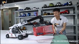 Unbox 114 KCK RC Hydraulic Reach Stacker TEREX TFC45 Container handler see detailed functions [upl. by Sausa539]