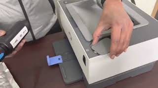 How to install New HP LaserJet printer Cartidge 103A and 103AD in the Neverstop 1000a 1200w toner [upl. by Ellmyer]