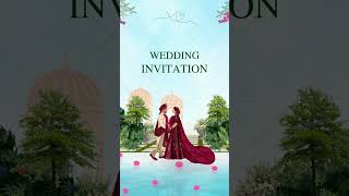 Invitation card for wedding [upl. by Drusi]