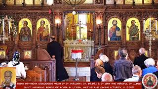 St Nicholas Bishop of Myra in Lycea Matins and Divine Liturgy 6122024 [upl. by Anehsat]