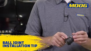 Ball Joint Installation Tip  MOOG Parts [upl. by Klepac502]