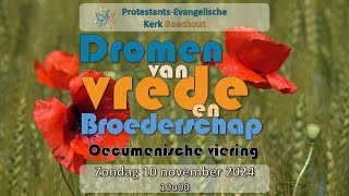 Oecumenische Vredesviering Boechout 10 november 2024 [upl. by Pappano]