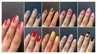 10 Easy nail art designs compilation  Simple and classy nail art designs 2024 [upl. by Anitselec937]