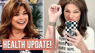 Valerie Bertinelli Suffers Injury While Filming New Project Keeps Spirits High [upl. by Ecille908]