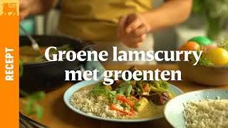 Groene lamscurry met groenten [upl. by Sutsuj840]