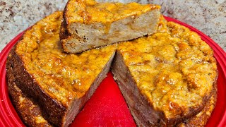 como hacer budin con platano y pan [upl. by Fennie]