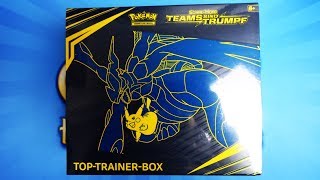 Pokemon Sonne und Mond  Teams sind Trumpf  Top Elite Trainer Box Opening Unboxing [upl. by Edgardo]