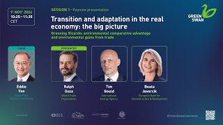 Green Swan Conference 2024 – Session 1 Transition and adaptation in the real economy [upl. by Carmela125]