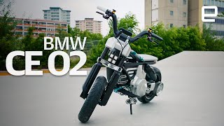 BMWs CE 02 electric scooter is aimed at the youths [upl. by Chilt]