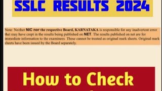 How to Check Sslc result in mobileKarnataka SSLC result 2024 DateSSLC Result 2024Sslc result date [upl. by Chessa]