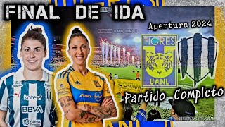 Tigres Femenil vs Rayadas  FINAL de Ida  Apertura 2024  Partido Completo ligamxfemenil ligamx [upl. by Dorrehs631]