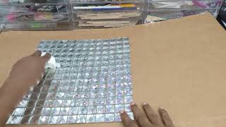 Shorts S 3 Ep 08 Mirror Glass Mosaic Tile Beveled Silver Crystal Mosaic DIY High End Luxury [upl. by Ennaxor]