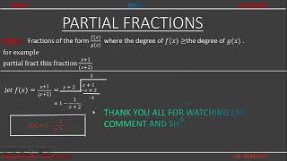 Partial fractions type 4 [upl. by Ekusuy]