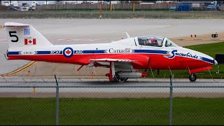 Canadian Forces Snowbirds Takeoff in Calgary [upl. by Gradeigh572]