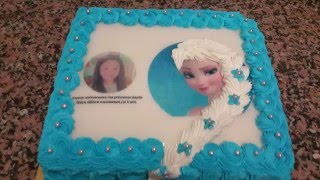 Reine Des Neiges Gateau Karlar Kraliçesi Resimli Pastası Yapılışı HD [upl. by Truman828]