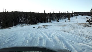 Winter arrives on time in spite of leftist desires Drive through Medicine Bow Forest Oct 31 2023 [upl. by Dnalkrik979]