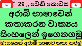 Lets learn Arabic from the beginning simply in Sinhala\අරාබි භාෂාව මුල සිටම සරලව සිංහලෙන් ඉගෙනගමු 💯 [upl. by Trini]