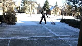 Fast Way to Clear Snow From Your Driveway  See The Snowcaster in Action [upl. by Whatley]