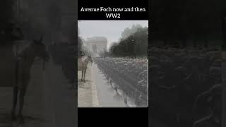 Avenue Foch Paris world war 2 now and then nowandthen thenandnow history ww2 [upl. by Fidel371]