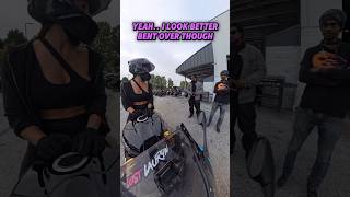 THEY DIDN’T EXPECT THAT 😂 hogs harleydavidson motogirl gixxer girlbikers bikergirl gsxr [upl. by Eiramanad]