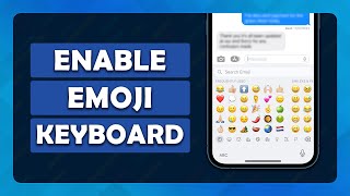 How To Add Emoji Keyboard On iPhone  Tutorial [upl. by Eugor]