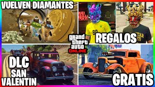 DLC de SAN VALENTIN VUELVEN DIAMANTES DINERO GRATIS REGALOS BRUTALES x ESTO GTA Online [upl. by Gemini]