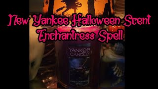 Enchantress Spell  🎃  New Halloween Yankee Candle Scent For 2024  Post Burn Review [upl. by Guzel]