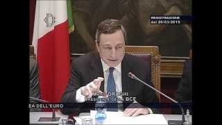 Webcast on the address of Mario Draghi in front of the Italian Chamber of Deputies [upl. by Durand]