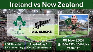 Ireland vs New Zealand All Blacks  Autumn Internationals  08 Nov 2024 [upl. by Nyleak]