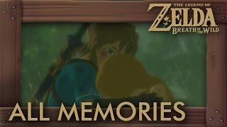 Zelda Breath of the Wild  All Memories Zelda amp Link Cutscenes Full Past Story [upl. by Naillil]