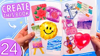 Create This Book ep 24 🎈 Moriah Elizabeth’s art prompt book [upl. by Nodnorb]