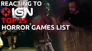 Reacting to IGNs Top 25 best horror games list [upl. by Hcirdla610]