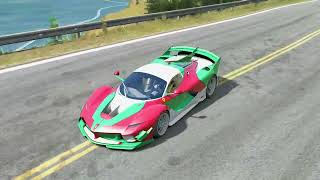 Ferrari FXX K  California Highway  Assetto Corsa [upl. by Hsepid343]