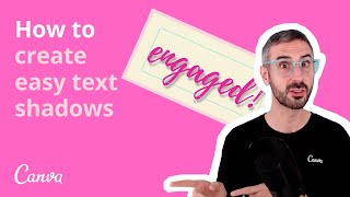 How to add a Drop Shadow to Text with Canva [upl. by Elwina34]