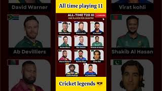 All time playing 11 cricket cricketlegends crickethighlights viratkohli babarazam rcb ipl [upl. by Aleta]