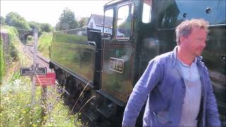 NON STOP GOODS TRAIN AND TWO PASSENGER TRAINS AT WATCHET WSR 6 AUGUST 2024 [upl. by Honig]