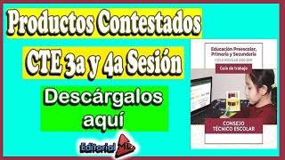 Productos Contestados de la 3a y 4a Sesión del Consejo Técnico Escolar Enero 2021 [upl. by Nuncia]