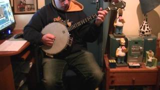 Christy Moore And The Dubliners quotThe Black Velvet Bandquot Live tenor banjo cover [upl. by Reppart]