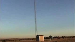 Radio Tower Collapses After Guy Wires Are Cut [upl. by Ocana855]