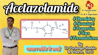 Acetazolamide  Diuretics  Pharmaceutical Chemistry  D Pharm l 1st year [upl. by Paz]