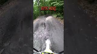 Jumping the rock  2 stroke dirt bike  Husqvarna te150  AOAA [upl. by Ytisahc]