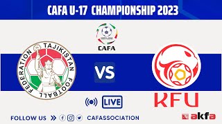 TAJIKISTAN vs KYRGYZ REPUBLIC  MD2 CAFA U17 Championship 2023 [upl. by Yeuh457]