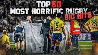 50 HORRIFIC Rugby Hits That Are Actually Terrifying To Watch  BRUTAL BIG HITS amp TACKLES [upl. by Nary]