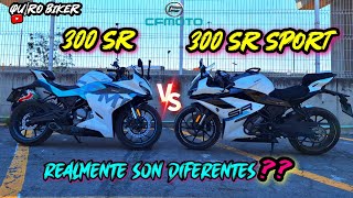 CF MOTO 300 SR vs 300 SR SPORT 💯 COMPARATIVA 🔥  EN VERDAD SON DIFERENTES 🤔 QuiroBikerMotovlog 🏁 [upl. by Mal]